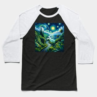 Road To Hana Maui Starry Night - Beautiful Iconic Places Baseball T-Shirt